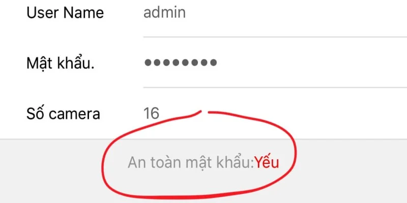 Mật khẩu quá yếu