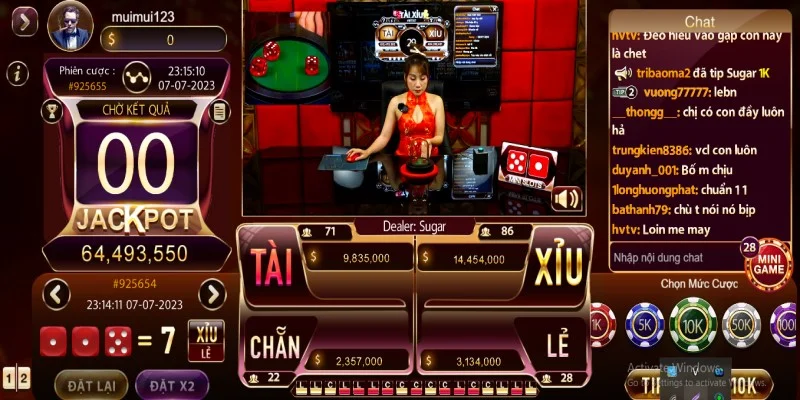 Chiến thuật chơi Tài xỉu Livestream