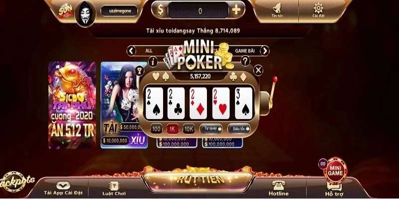 Kỹ thuật chơi Mini Poker Sunwin